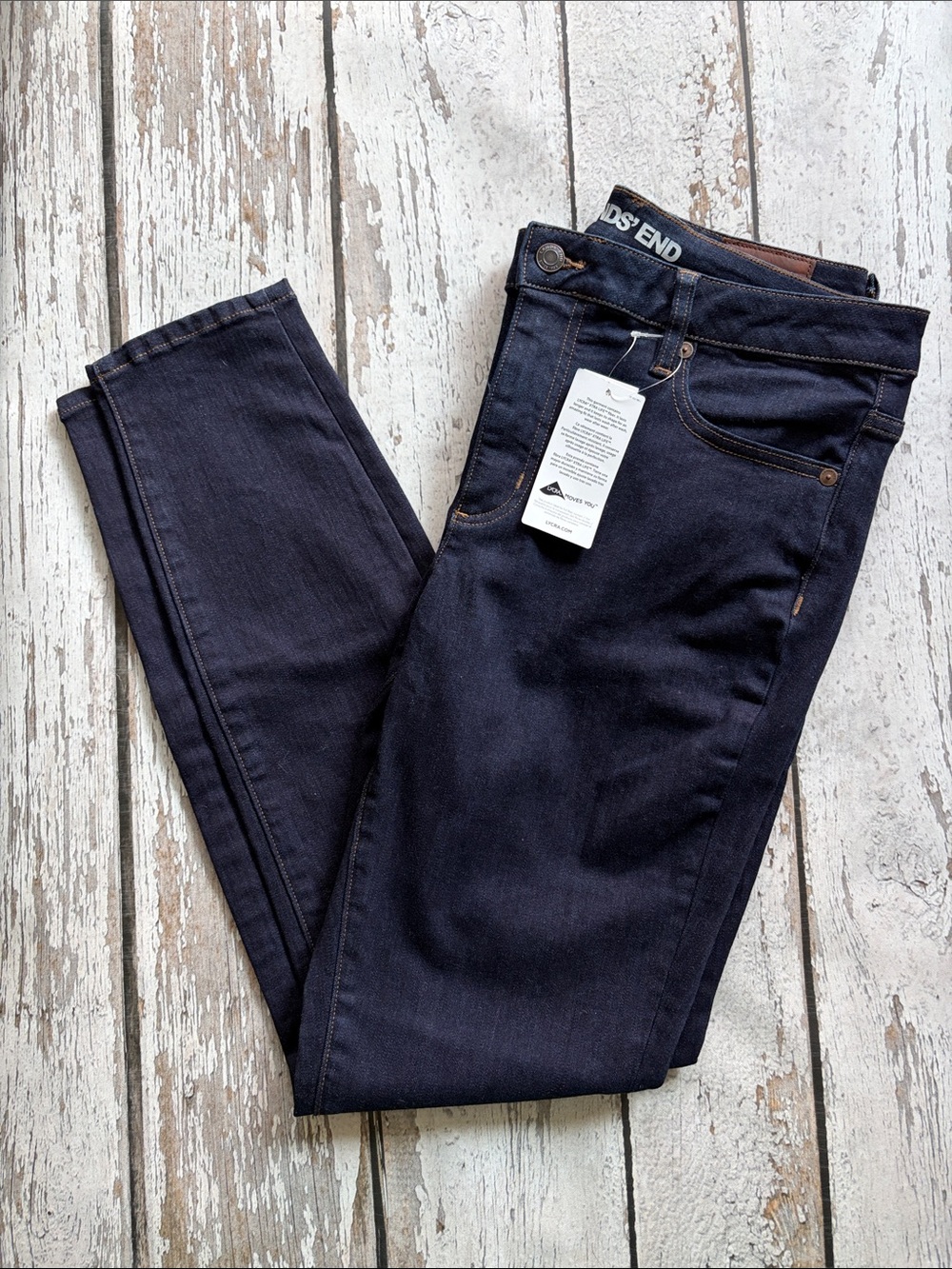 NWT- Lands’ End Mid Rise Skinny Jean - Sz 10
